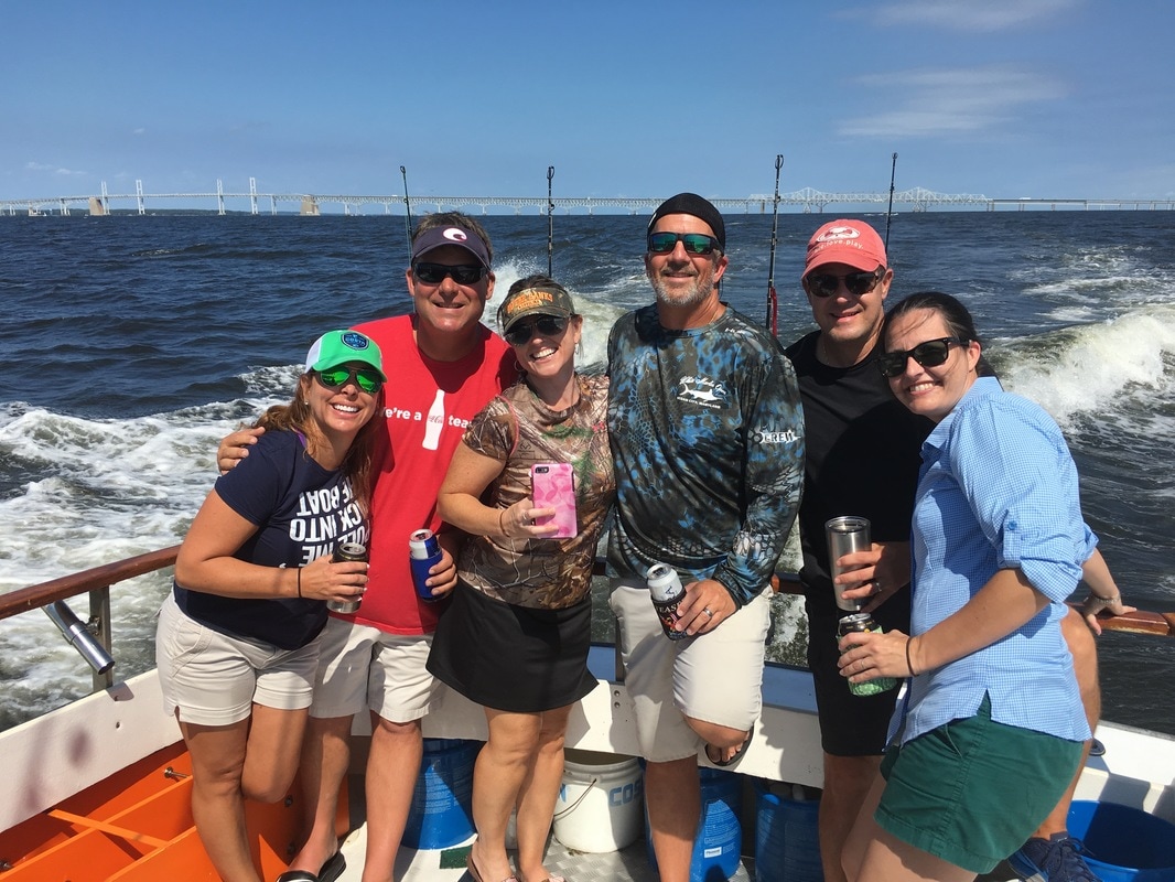 Bay and River Cruises- Kent Island MD- Call Captain Brandon Moore Chasin Tail Charters 108 Talbot Rd Stevensville MD 21666 captain@chasintailch.com www.chasintailch.com